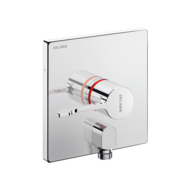 H9633L-Recessed thermostatic sequential shower mixer with angled outlet
